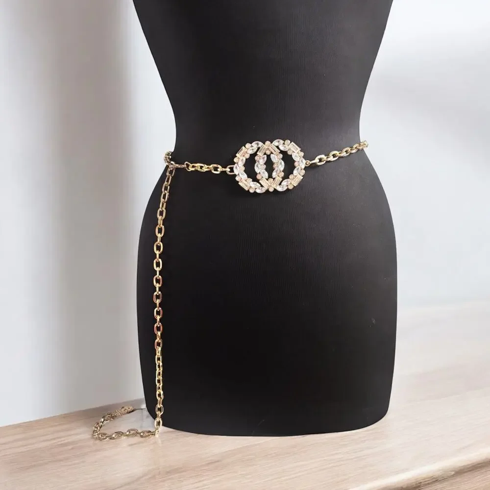 Gold Elegant Adjustable Chain Belt